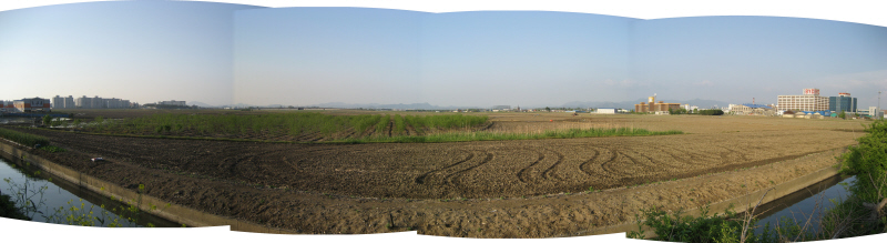 Photo 8. Cropland on northwest edge of JeonJu (전주).