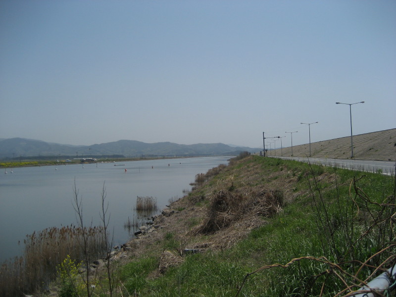Photo 11. Boating recreation area landward of NamPo Seawall (남포방조제).